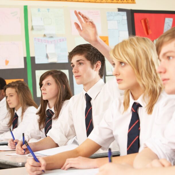 Key Stage 4 Students in lesson